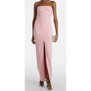 Solace London Strapless Pink Maxi Dress Size 4 Formal Gown NWT